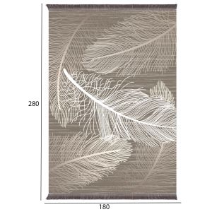 Living room rug with fringes Josiane, brown-beige 180x280cm Hm7723,37