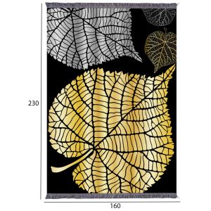 Living room rug with fringe Josiane, leaves 160x230cm Hm7675,39