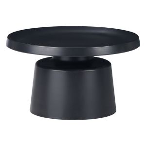Set of 2 side tables Ginoze black metal