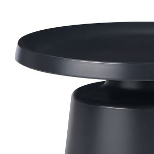 Set of 2 side tables Ginoze black metal