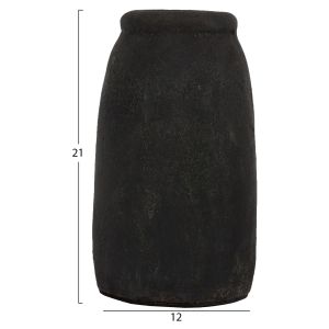 Set of 3 Terracotta Vases Hm7711 Fossil Grey