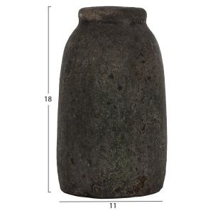 Set of 3 Terracotta Vases Hm7711 Fossil Grey