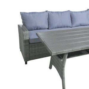Lounge Flashy 3-piece set, fabric, charcoal color