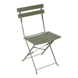 3-piece bistro dining table set, metal, foldable, olive green, 60x71 cm