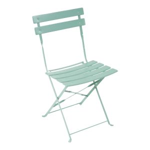 3-piece bistro dining table set, metal, foldable, mint color, 60x71 cm