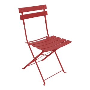 3-piece bistro dining table set, metal, foldable, terracotta color, 60x71 cm