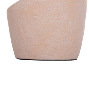 Set of two tables Santorini Rebon Hm21137.04 fiber cement in peach color φ40 and φ27.5 cm.