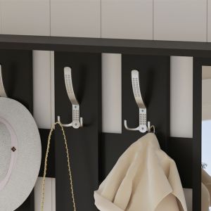 Hallway set with mirror Gorn, melamine wine Hm2473,02 90x24x190cm
