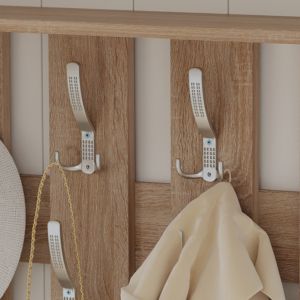 Hallway set with mirror Gorn, melamine sonoma Hm2473,01 90x24x190cm