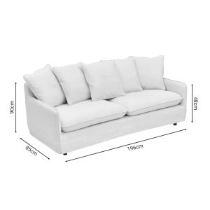 Living room set Interest 2 pieces fabric in beige color with pillows