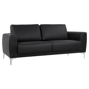 Kenzie 2 Piece Living Room Set with Black Pu ,01, Hm11284