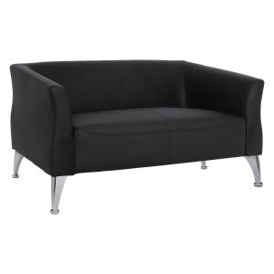 Kiana 2-Piece Living Room Set with Black Pu, 01, Hm11285