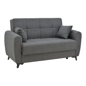 2-piece living room set Lincoln fabric in anthracite color