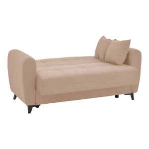 2-piece living room set Lincoln fabric in beige color