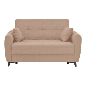 2-piece living room set Lincoln fabric in beige color