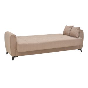 2-piece living room set Lincoln fabric in beige color