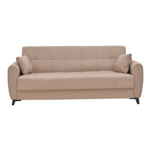 2-piece living room set Lincoln fabric in beige color
