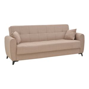 2-piece living room set Lincoln fabric in beige color