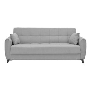 2-piece living room set Lincoln fabric in light gray color