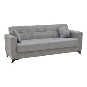 2-piece living room set Modesto fabric in gray