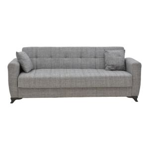 2-piece living room set Modesto fabric in gray