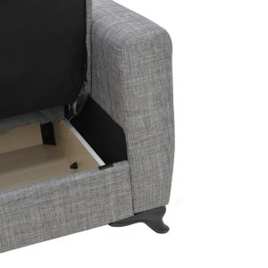 2-piece living room set Modesto fabric in gray