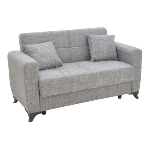 2-piece living room set Modesto fabric in gray