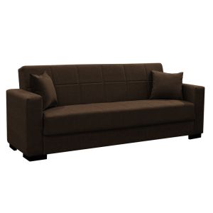 2-piece living room set Vox fabric in brown