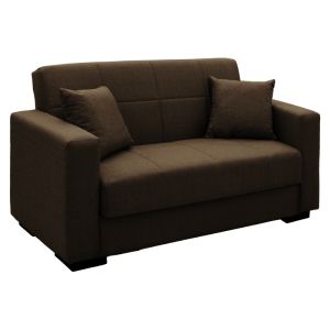 2-piece living room set Vox fabric in brown