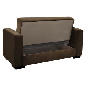2-piece living room set Vox fabric in brown
