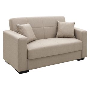 2-piece living room set Vox fabric in cream color