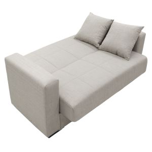 2-piece living room set Vox fabric in light gray color