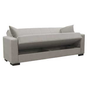 2-piece living room set Vox fabric in light gray color