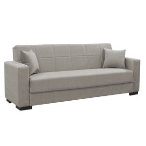 2-piece living room set Vox fabric in light gray color