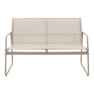 LIVING ROOM VERANDA SET MADE OF TEXTILE AND METAL IN WHITE COLOR