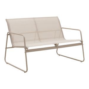 LIVING ROOM VERANDA SET MADE OF TEXTILE AND METAL IN WHITE COLOR
