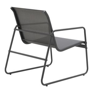 LIVING ROOM VERANDA SET MADE OF TEXTILE AND METAL IN ANTHRACITE COLOR