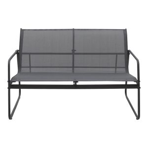 LIVING ROOM VERANDA SET MADE OF TEXTILE AND METAL IN ANTHRACITE COLOR