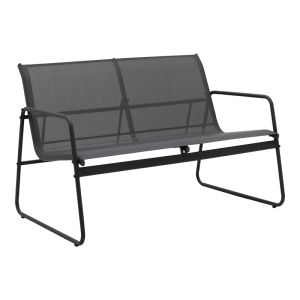 LIVING ROOM VERANDA SET MADE OF TEXTILE AND METAL IN ANTHRACITE COLOR