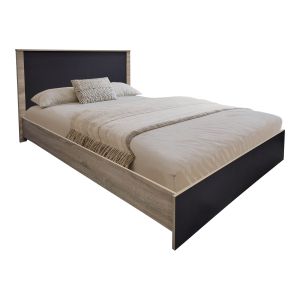 Комплект за спалня Athos Sonoma Charcoal с легло 140x200 см, 3 части