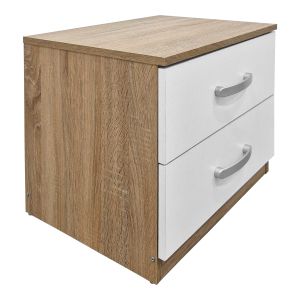 Комплект за спалня Athos Sonoma White с легло 140x200 см, 4 части