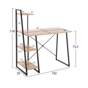 Bedroom and mini office set 5 pieces Hm11906