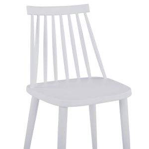 Dining room set 5 pieces Ofira Hm10634 Mdf top in sonama - dining chairs in white