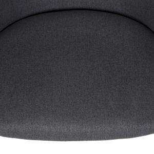 Dining set 5 pieces Raven Hm21069.02 ceramic top in black marble and 4 chairs