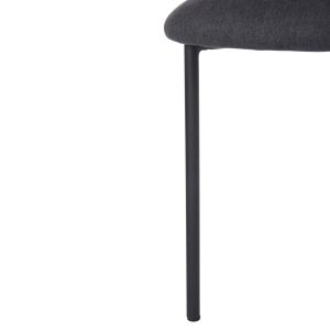Dining set 5 pieces Raven Hm21069.02 ceramic top in black marble and 4 chairs