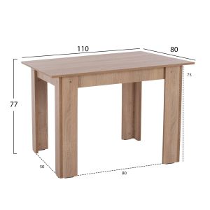 Dining room set 5 pieces Kelvin Hm21116 table with metal chairs with fabric in dark gray