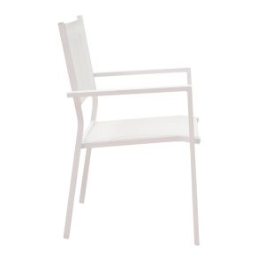 Комплект за хранене Kliton - Moly 3 части алуминий в бял нюанс 80x80x74cm