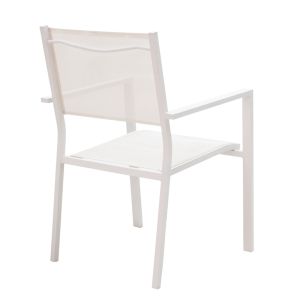 Комплект за хранене Kliton - Moly 5 части алуминий в бял нюанс 80x80x74cm