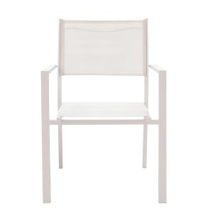 Комплект за хранене Kliton - Moly 5 части алуминий в бял нюанс 80x80x74cm