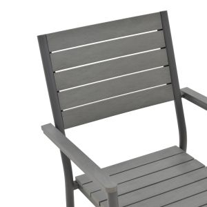 Комплект за хранене Vitality-kliton B 5 части антрацит алуминий и сив шперплат 150x80x74см